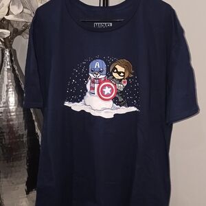 Marvel Lootcrate Loot Crate Snowman Captain America Bucky Barnes Tshirt 3XL XXXL